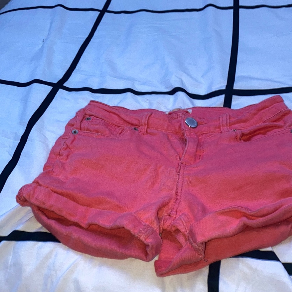 Coral pink shorts